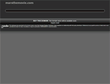 Tablet Screenshot of marsthemovie.com